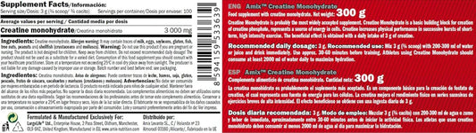 Amix® Kreatin Monohidrat – Čisti Kreatin za Snagu i Mišićni Rast 1kg
