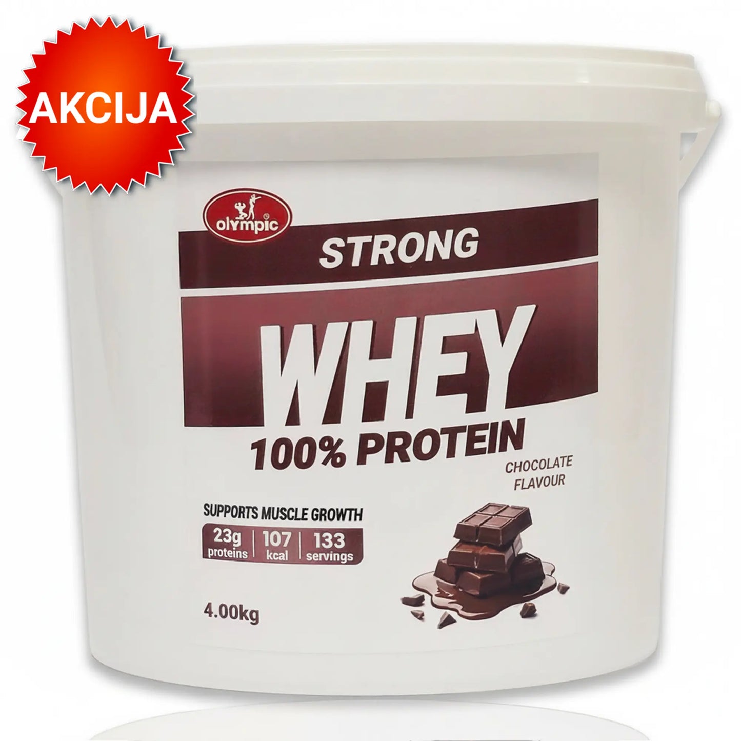 Olympic Strong Whey Protein 100%, Čokolada, 4kg